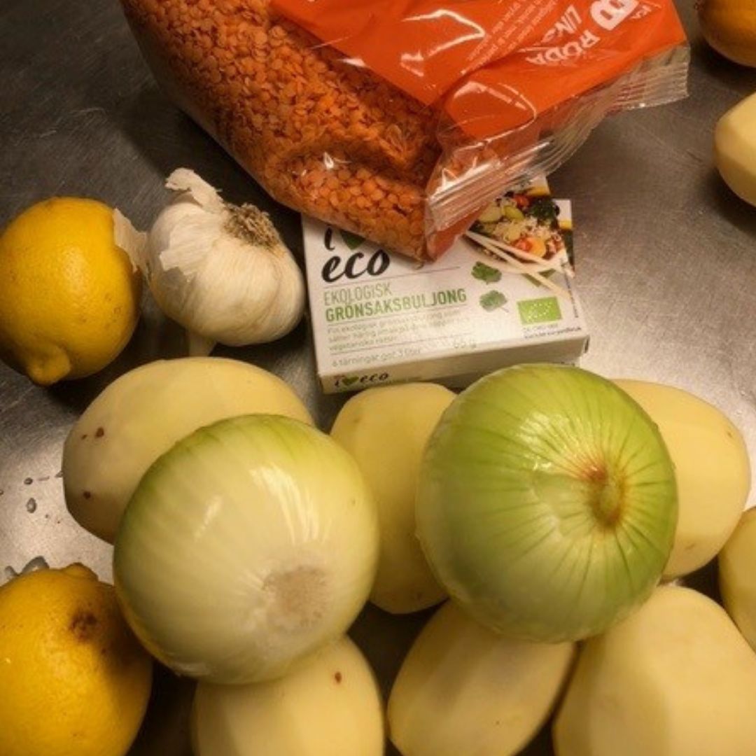 Ingredienser till soppa